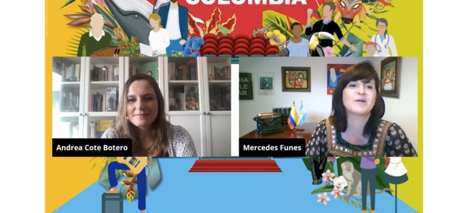 La Embajada de Colombia en Argentina realizó un conversatorio con la poeta Botero