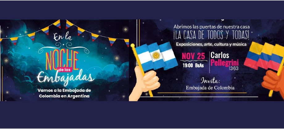 La Embajada de Colombia en Argentina invita a “La Noche de las Embajadas”