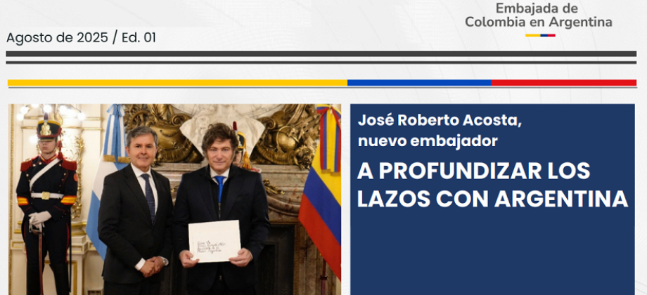 Boletín de Noticias de la Embajada de Colombia en Argentina – Agosto de 2025