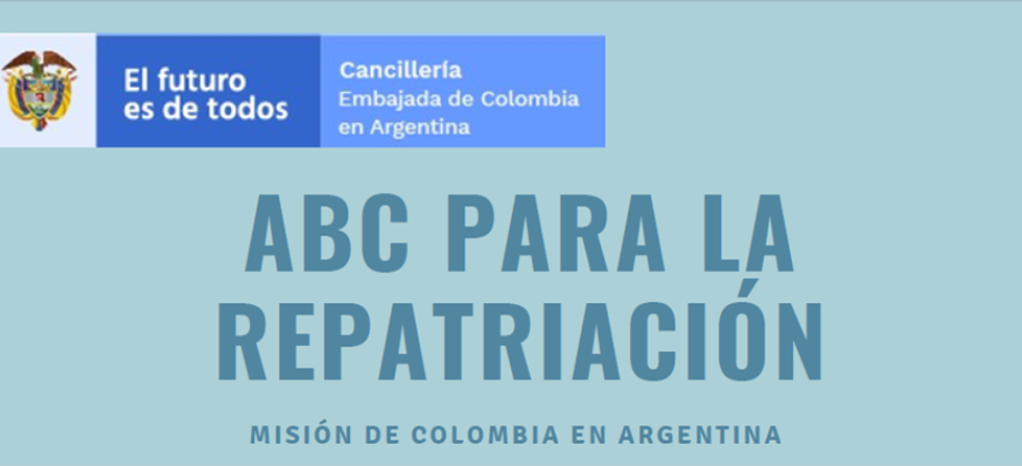 La misión de Colombia en Argentina presenta el ABC para la repatriación