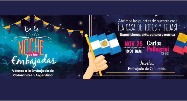 La Embajada de Colombia en Argentina invita a “La Noche de las Embajadas”